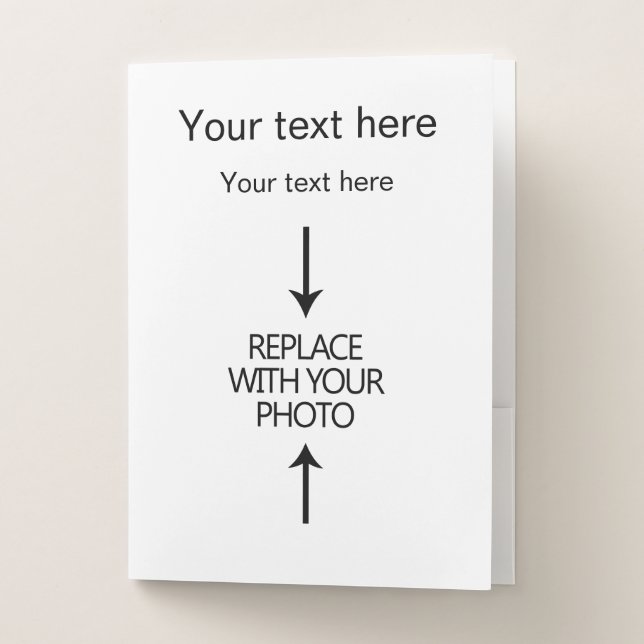 Add Your Photo Pocket Folder (Front)