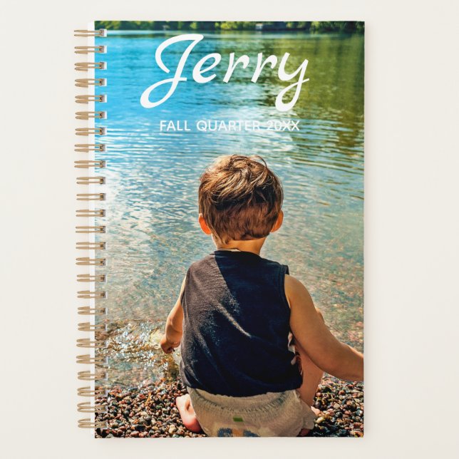 Add YOUR Photo(s) Name Personalized Notebook (Front)