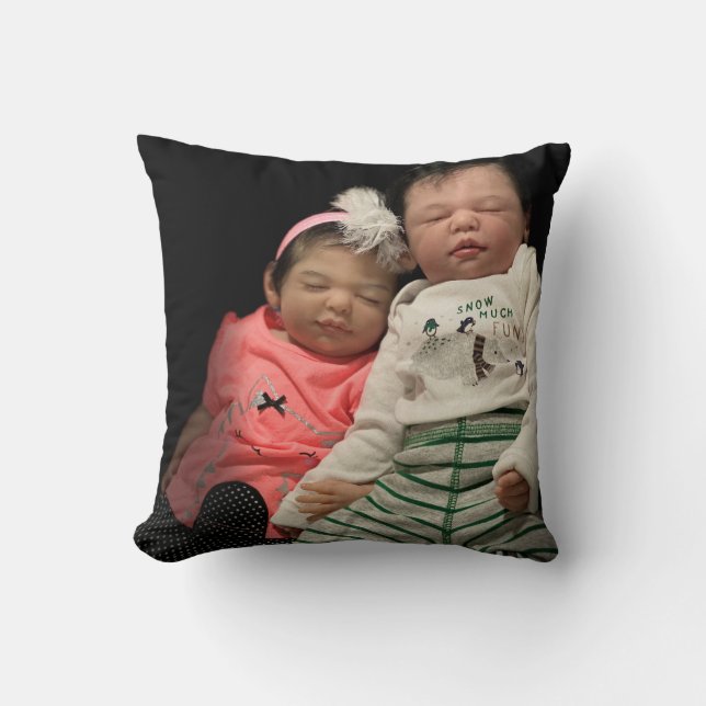 Add Your Photo / Text -Throw Pillow 16" x 16" (Front)