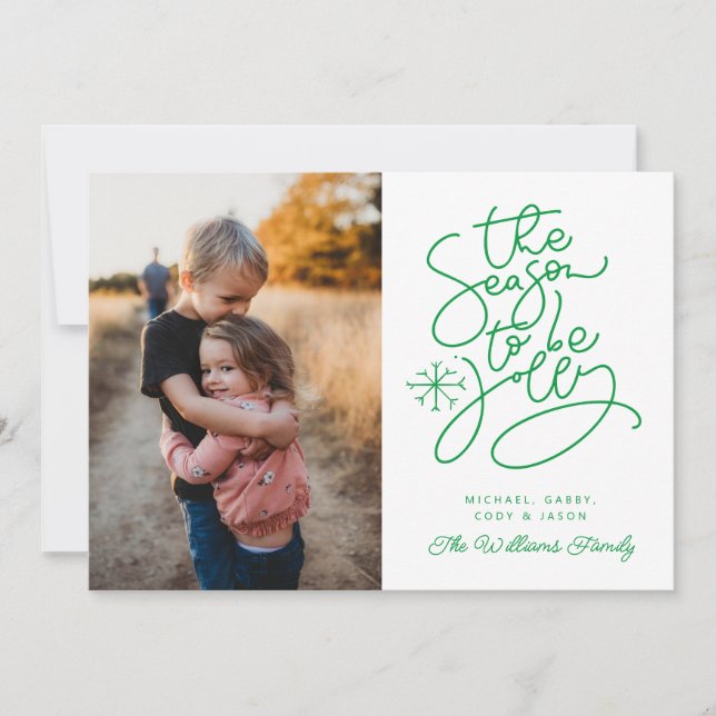 ADD YOUR PHOTO | The Season To Be Jolly Invitation (Front)