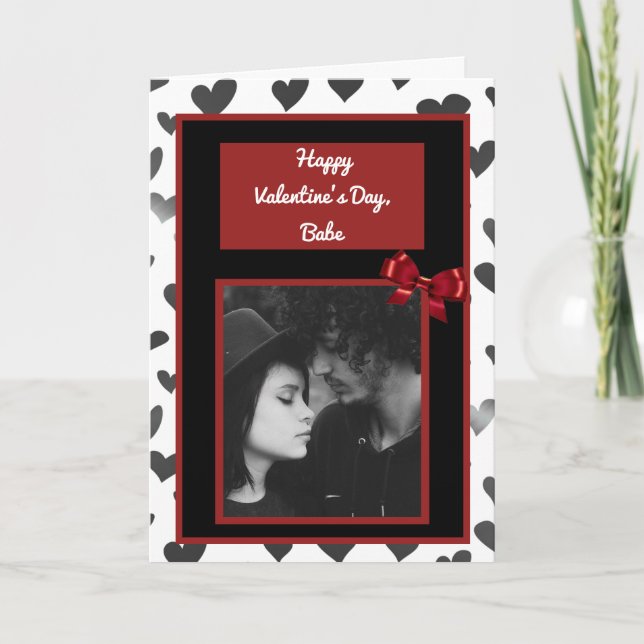 Add your Photo to this Valentine's Day Card (Front)