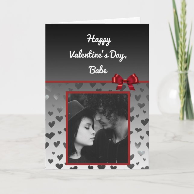 Add your Photo to this Valentine's Day Card (Front)