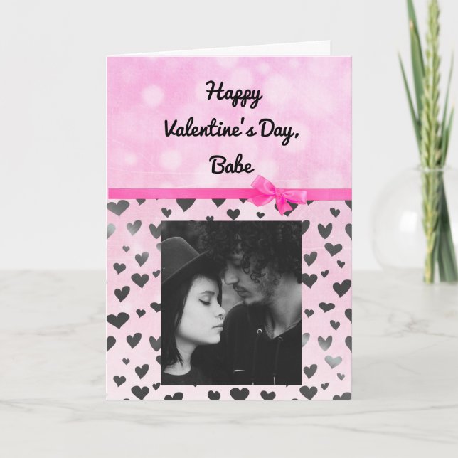 Add your Photo to this Valentine's Day Card (Front)