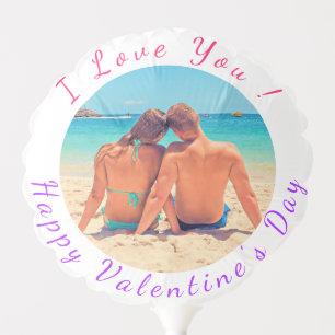 Add Your Photo Valentine's Day Balloon I Love You