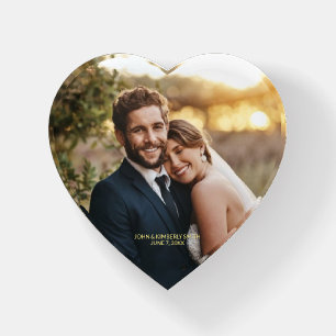 Add Your Photo Wedding Paperweight