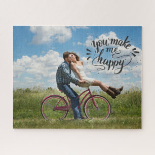 Add Your Photo You Make Me Happy Puzzle