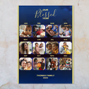 Add Your Photos Blessed Year Holiday Acrylic Print