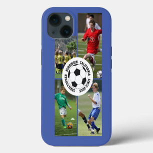 Add your photos soccer iPhone 13 case