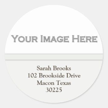 Add Your Picture Address Stickers by KELLBELL535 at Zazzle