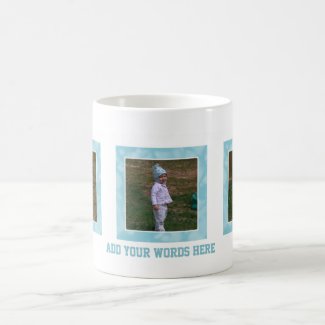 Add Your Picture: Blue Framed Mug