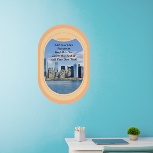 Add Your Picture Change Delete Text Plane Window Wall Decal