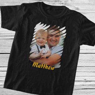 Add Your Portrait & Name. Custom Personalized Gift T-Shirt