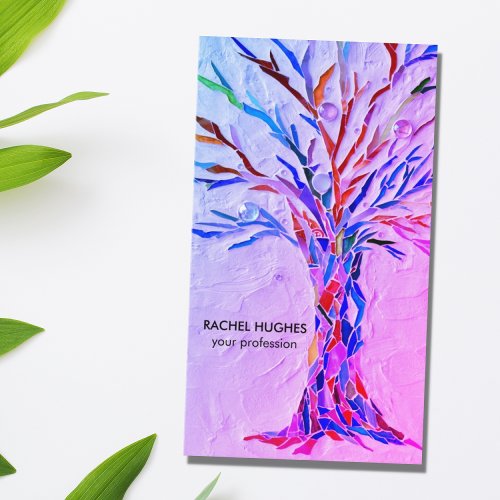 Add Your Profession Purple Tree Business Card