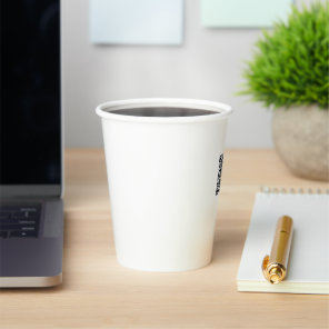 Add Your QR Code Pattern Unique Geek Promotional Paper Cups