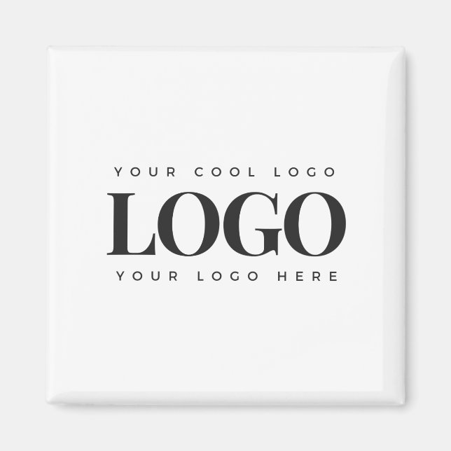 Add Your Rectangle Business Logo Simple Minimalist Magnet (Front)
