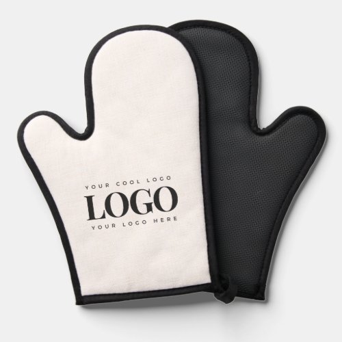 Add Your Rectangle Business Logo Simple Minimalist Oven Mitt