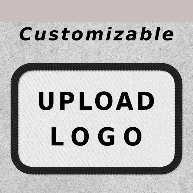 Add Your Rectangle Business Logo Simple Minimalist Patch (Creator Uploaded)