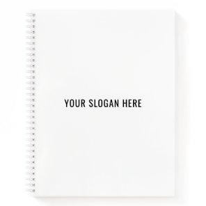 Add Your Slogan or Quote to Minimalist Modern Notebook