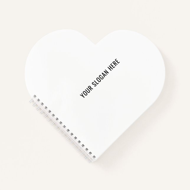 Add Your Slogan or Quote to Minimalist Modern Notebook (Front)