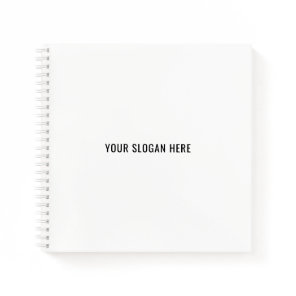 Add Your Slogan or Quote to Minimalist Modern Notebook