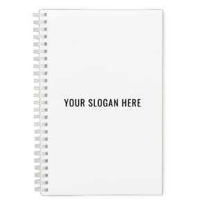 Add Your Slogan or Quote to Personalized Modern Notebook