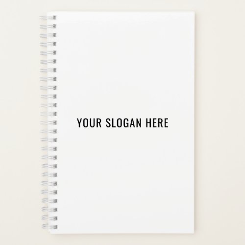 Add Your Slogan or Quote to Personalized Modern Notebook
