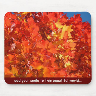 Add your smile to this beauitufl world Mousepad