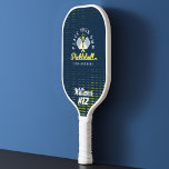 Add Your Team Pickelball Logo Player Name & Number Pickleball Paddle<br><div class="desc">Fun personalized custom team logo pickleball paddle design. Perfect for pickleball leagues, clubs, and teams to personalize with their own team logo along with customizing with player's name and player number. Background color and design elements can be changed to any color to match your team colors. Design by Moodthology Papery....</div>