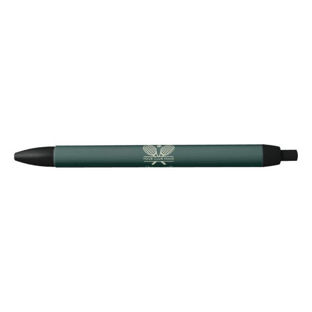 Add Your Tennis Club Name Sports Rackets Motif Pen (Front)