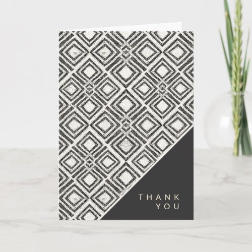 Add Your Text  African Wild Pattern Thank You Card