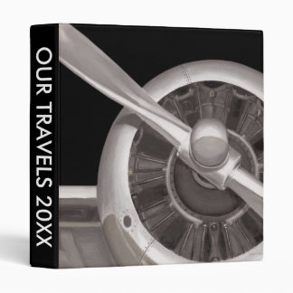 Add Your Text | Airplane Propeller Closeup Binder