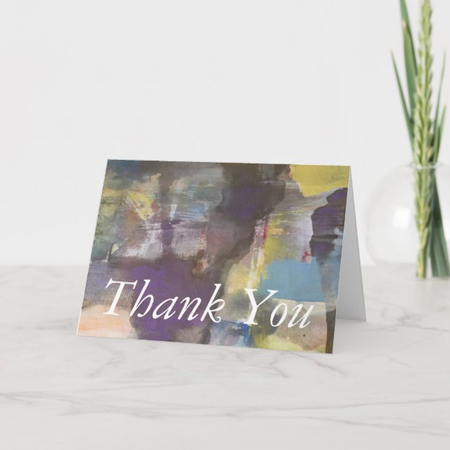 Add Your Text | Calm Interlude Thank You Card (Front)