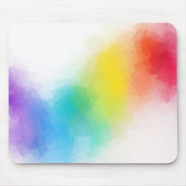 Add Your Text Colorful Abstract Art Template Mouse Pad (Front)