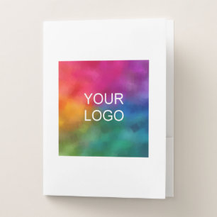 Add Your Text Company Logo Here Custom Template Pocket Folder