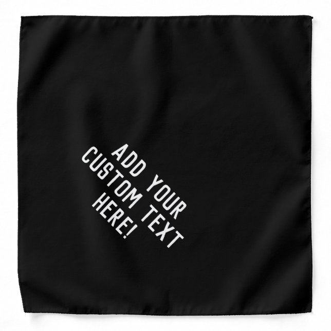 Add Your Text Custom Face Mask Quote Saying Bandana (Front)