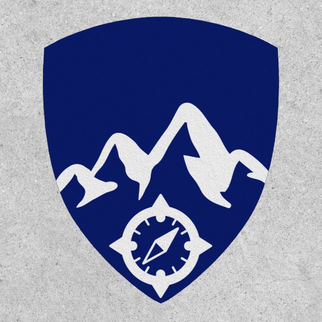 Add Your Text Custom Mountain Adventure Patch (Front)