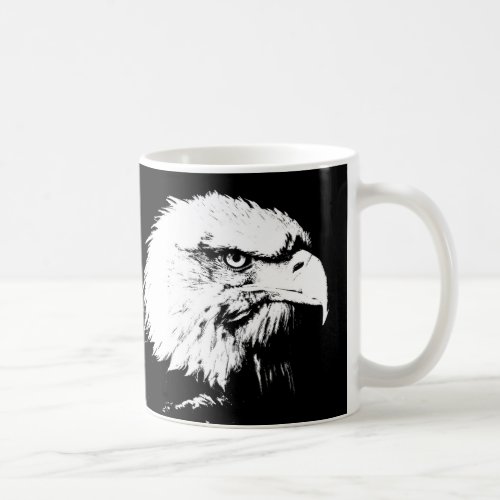 Add Your Text Eagle Head Modern Pop Art Template Coffee Mug
