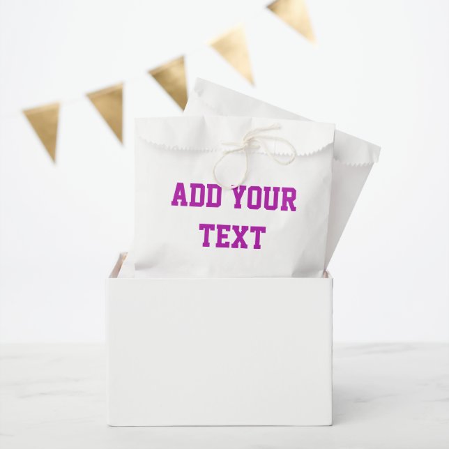 Add your text favor bag (Party)
