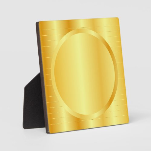 Add Your Text Gold Look Elegant Trendy Template Plaque