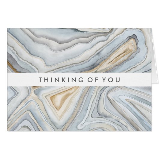 Add Your Text | Grey Marbled Abstract Design Cards (Front Horizontal)