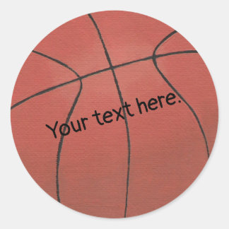 Add Your Text Here Basketball Stickers