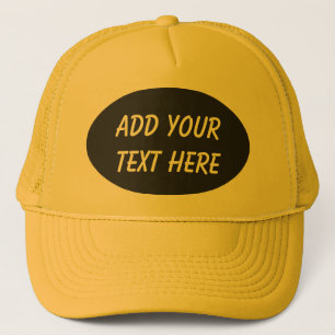 ADD YOUR TEXT HERE-HAT TRUCKER HAT