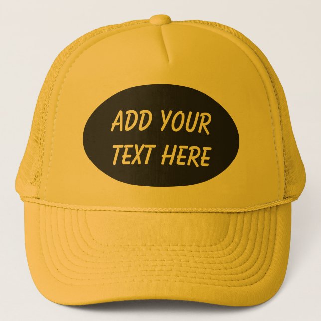 ADD YOUR TEXT HERE-HAT TRUCKER HAT (Front)