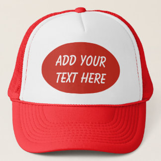 ADD YOUR TEXT HERE-HAT TRUCKER HAT