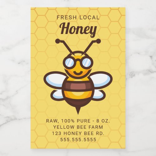 Add Your Text  Honey Jar Label