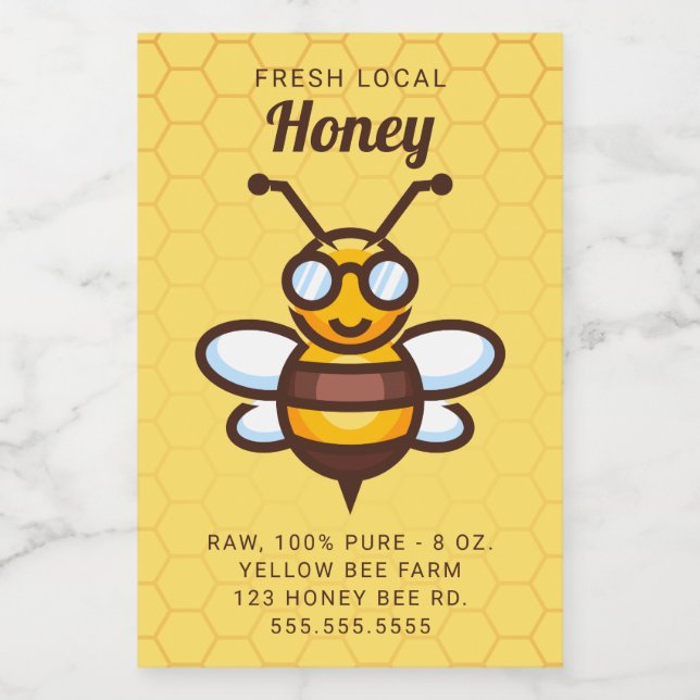 Add Your Text | Honey Jar Label (Single Label)