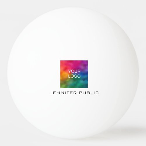 Add Your Text Image Logo Template Personalized Ping Pong Ball