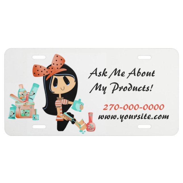 Add your text & info license plate (Front)