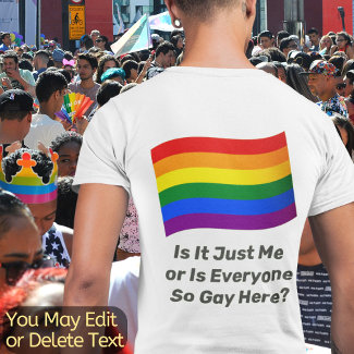 Add Your Text LGBT Gay Pride Flag Rainbow Flag 