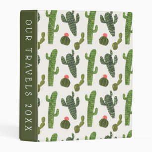 Add Your Text   Llamarama Collection   Cute Cactus Mini Binder